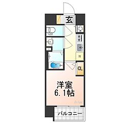 ベラジオレガシー葛野大路八条 1Kの間取図画像