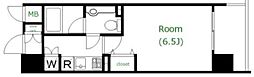 アクロス新宿 1Kの間取図画像
