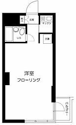 ライオンズプラザ横浜戸部 ワンルームの間取図画像