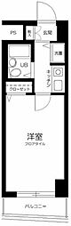 横浜平沼ダイカンプラザ2 1Kの間取図画像