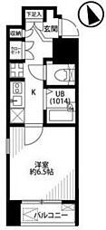 プレール・ドゥーク東京ベイ 1Kの間取図画像