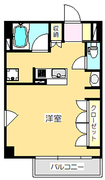富士ヒルズ 503｜香川県高松市末広町(賃貸マンション1R・5階・32.50㎡)の写真 その2