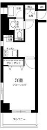 プレール中延 1Kの間取図画像