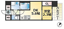 ソルテラス神戸ハーハーラントARCO 1DKの間取図画像
