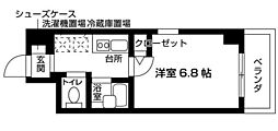 RESIDIA中野富士見台 1Kの間取図画像
