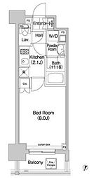 コンフォリア三田EAST 1Kの間取図画像