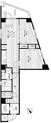 COSMOSREIDShinjukuYochomachi 2LDKの間取図画像
