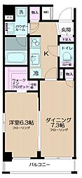 DUOSTAGE本所吾妻橋 1DKの間取図画像