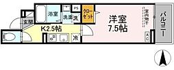 間取図画像 1K