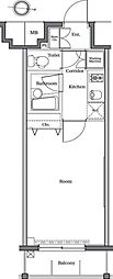 RASIS大山-山手通り 1Kの間取図画像