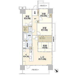 ライネスシティ千葉みなと 4LDKの間取図画像