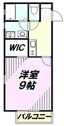 オリエンタルコスモ 1Kの間取図画像