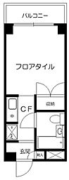 リーマ西台クレスト ワンルームの間取図画像