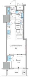 ルフォンプログレ北新宿 1LDKの間取図画像