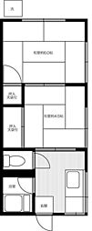 シュロス井荻 2Kの間取図画像