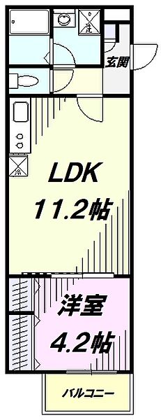 （仮称）ジーメゾン新狭山アゼリア 203｜埼玉県狭山市新狭山２丁目(賃貸アパート1LDK・2階・36.98㎡)の写真 その2