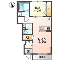 仮称)稲城市大丸 新築アパート 1階/102
