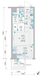 ブライズ川崎本町 2Kの間取図画像
