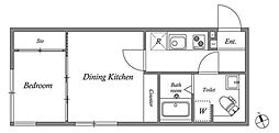 GRANPASEO荻窪 1DKの間取図画像