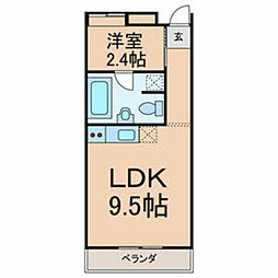 CasaABoAB 1LDKの間取図画像