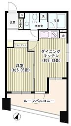 パトリス26 9階1LDKの間取り