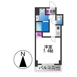 S-レジデンス緑橋駅前 1Kの間取図画像