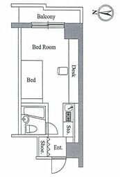 アレックス日乃本 ワンルームの間取図画像