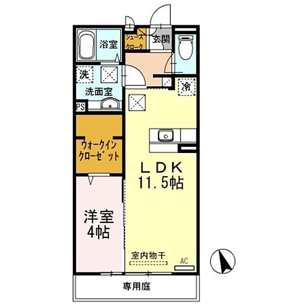 シャローズ ｜和歌山県和歌山市有本(賃貸アパート1LDK・2階・41.67㎡)の写真 その2