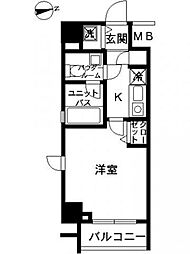 スカイコート押上 1Kの間取図画像
