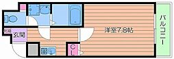 Osaka Metro谷町線 都島駅 徒歩7分の賃貸マンション 10階1Kの間取り