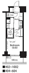 フレンシア文京関口 1Kの間取図画像