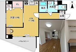 サンパレス西荻PART2 1LDKの間取図画像