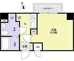 Risingplace大森二番館 1Kの間取図画像