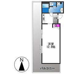 メゾンエトナ 1Kの間取図画像
