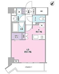 スタイリオ中延駅前 ワンルームの間取図画像