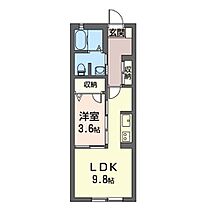 マストライフ高崎中居 00105 ｜ 群馬県高崎市中居町１丁目21-15（賃貸アパート1LDK・1階・35.21㎡） その2