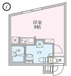 RAMIi板橋本町 4階ワンルームの間取り