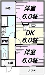 ジョイ 1LDKの間取図画像