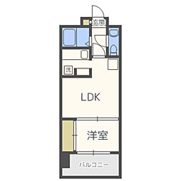 エステート・モアシャトー薬院 1LDKの間取図画像