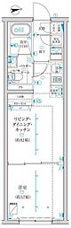 トラディス西池袋 4階1DKの間取り