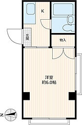 ナカノ・ハイツ 1Kの間取図画像