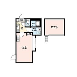 (仮称)町田市金森東1丁目新築共同住宅 1Kの間取図画像