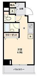 プレミアステージ芝公園2 ワンルームの間取図画像