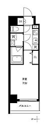 アーバンパーク浅草2 1Kの間取図画像