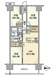 ガーデンゲート千葉ニュータウン中央EAST 3LDKの間取図画像