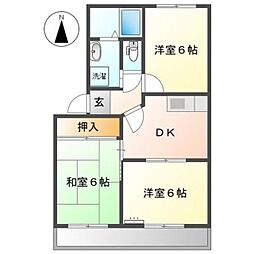 プリベール.T 3DKの間取図画像