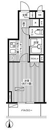 エフシティ亀戸 1Kの間取図画像