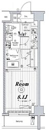 MAKESDESIGN新宿落合 1Kの間取図画像