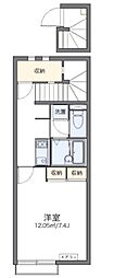 レオネクストプラシードB 1Kの間取図画像