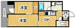 プライムアーバン香椎 1LDKの間取図画像
